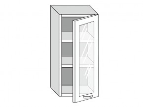 19.40.3 Шкаф настенный (h=913) на 400мм с 1-ой стекл. дверцей в Новоуральске - novouralsk.magazin-mebel74.ru | фото