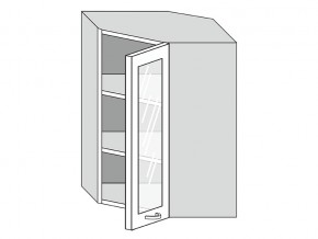 19.60.3у Шкаф настенный (h=913) угловой на 600мм со стекл. дверцей в Новоуральске - novouralsk.magazin-mebel74.ru | фото