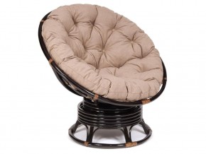 Кресло-качалка Papasan w 23/01 B с подушкой Antique brown, экошерсть Коричневый в Новоуральске - novouralsk.magazin-mebel74.ru | фото