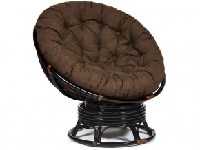 Кресло-качалка Papasan w 23/01 B с подушкой Antique brown, ткань Коричневый в Новоуральске - novouralsk.magazin-mebel74.ru | фото