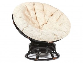 Кресло-качалка Papasan w 23/01 B с подушкой Antique brown, ткань Старт в Новоуральске - novouralsk.magazin-mebel74.ru | фото