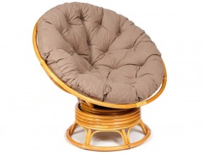 Кресло-качалка Papasan w 23/01 B с подушкой Honey, экошерсть Коричневый в Новоуральске - novouralsk.magazin-mebel74.ru | фото